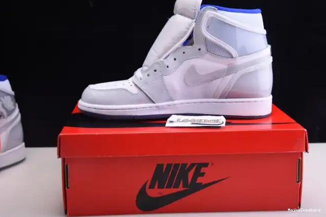 MaikeSneakers Air Jordan Zoom Retro 1 Blue CK6637-104 High Racer White 0428